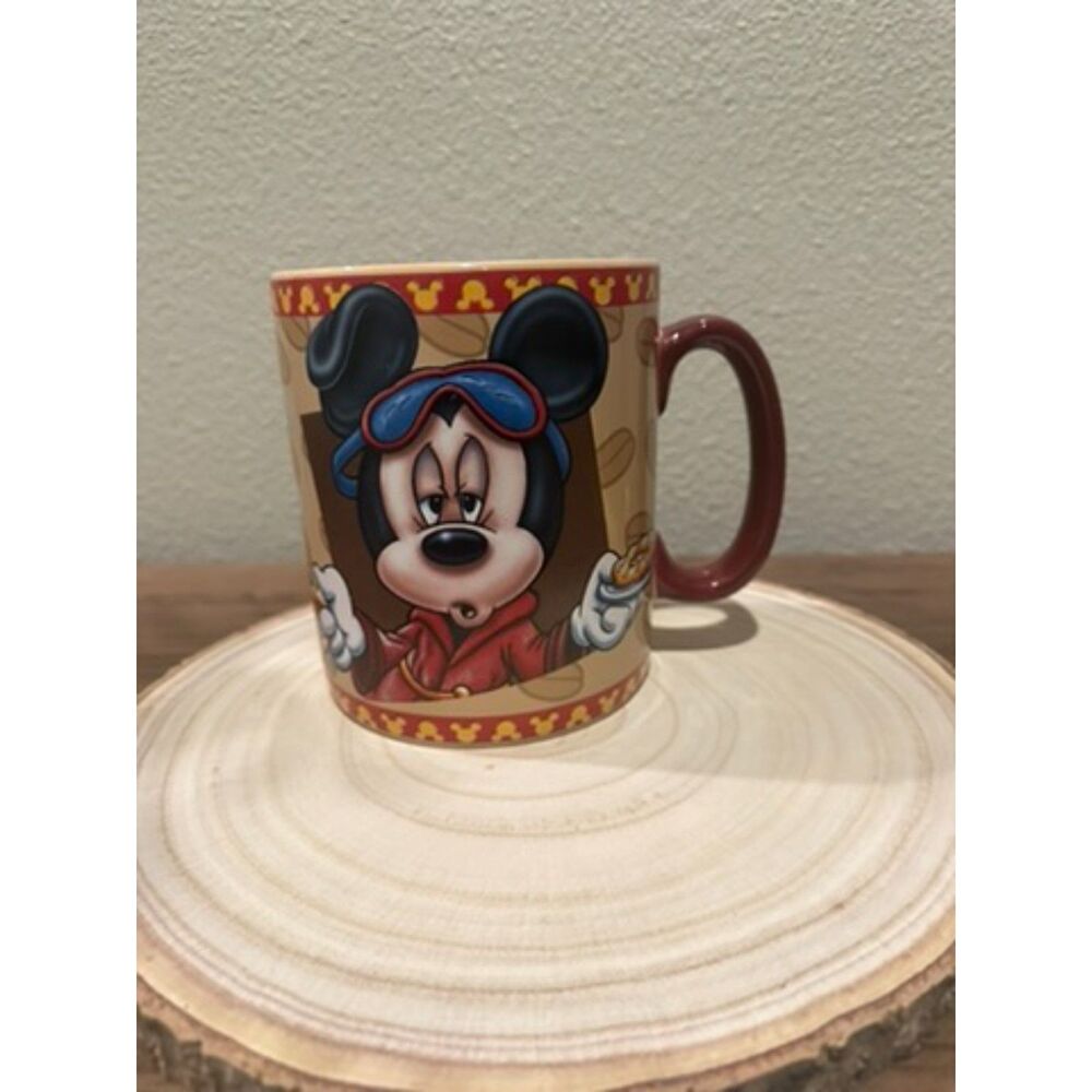 NWOT Disney Mickey 5” Coffee Mug “Mornings Aren't Pretty”